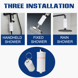 Shower Head Water Filter Home Use Purification Capacity Vitamin C Skin Care 7 Stage Efficient Filter Water Shower Purifier S02