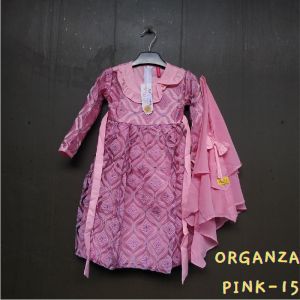 LABELLA GAMIS ANAK PEREMPUAN 2-3 TH DRESS ORGANZA FURING KATUN JEPANG SET JILBAB BAJU MUSLIM CASUAL