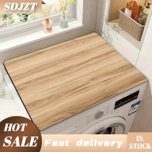 SDJZT 1 tấm bảo vệ máy giặt hạt gỗ nhẹ & Thảm bảo vệ quầy bếp Giặt khô nhanh chống trượt thấm nước trang trí nhà cửa