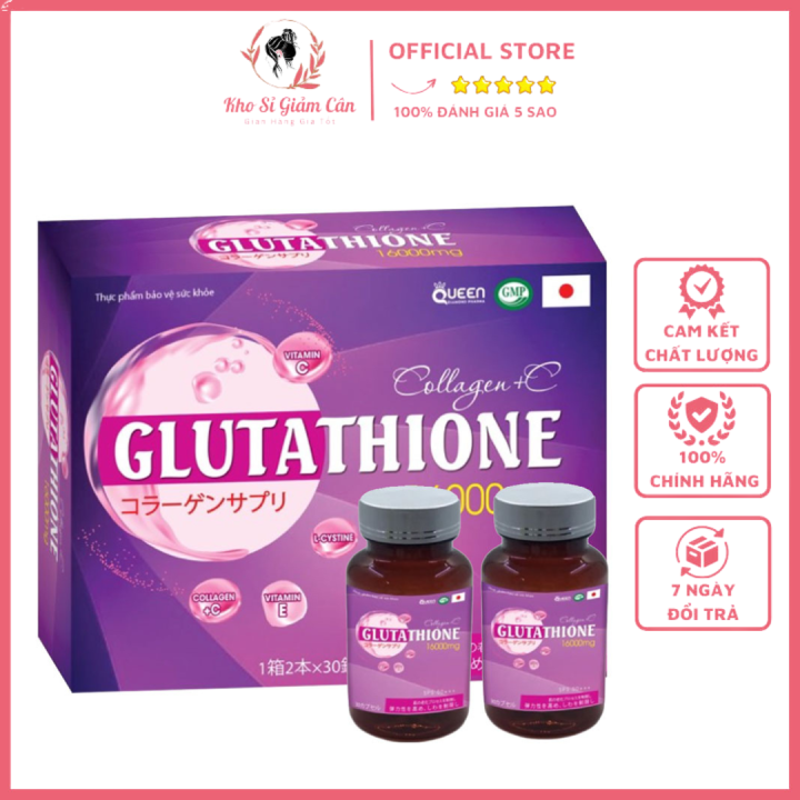 glutathione 16000mg Vin Ung Trng da COLLAGEN Np vng Vin Ung Trng da COLLAGEN