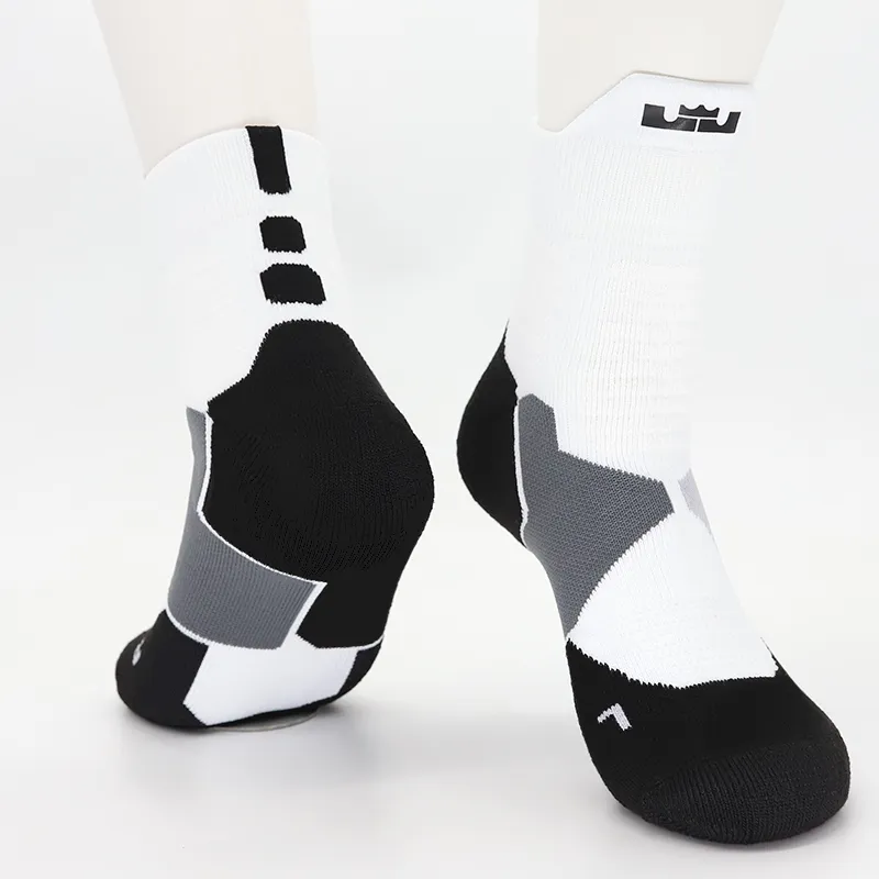 Professional Hyper Elite Socks Mid Cut Non-slip Sports Socks Towel Bottom  Basketball Socks