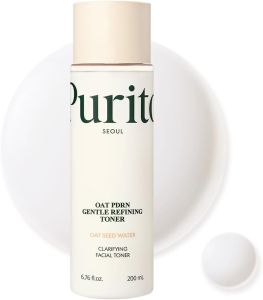 PURITO Oat PDRN Gentle Refining Toner 200 mL 6.76 fl.oz Korean Oat Exfoliating Toner 99% Pure Oat PDRN Hydrating & Clarifying Formula for Acne-Prone Skin Vegan Non-Comedogenic Gentle Daily Use
