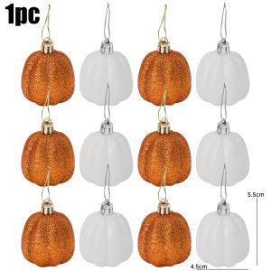 12PCS Halloween Pumpkin Hanging Ornaments Autumn Pumpkin Ball Pendants Halloween Decorations Thanksgiving Decors Home Party Supplies