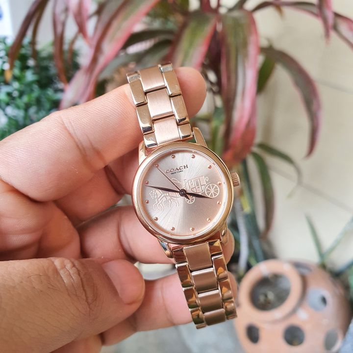 Coach women's best sale rose gold watches