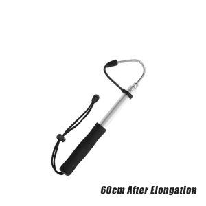 Telescopic Retractable Fish Gaff Stainless Ice Sea Fishing Spear Hook Tackle New Hook and Anchor Fishing Control Boat Casting Telescopic Sea Fishing Gaff Stainless Aluminum Alloy Fishing Hook