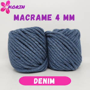 Tali Katun Makrame Warna 4mm 100gr / Macrame Cotton Rope Colors / Benang Macrame