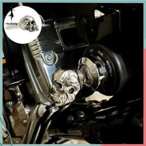 ส่วนลด 10 บาท สำหรับการซื้อ 1 ชิ้น อุปกรณ์เสริมกุญแจหัวกะโหลกโลหะฝาครอบกุญแจดัดแปลงอเนกประสงค์สำหรับรถจักรยานยนต์สำหรับกุญแจส่วนใหญ่