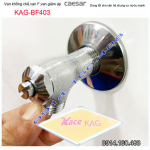 Van giảm áp lực nước Ceasar KAG-BF403 van F khống chế bằng đồng vặn vít điều chỉnh chính xác nước