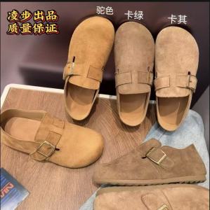 Suede Thick-Soled 3.5Cm Height-Increasing Shoes For Women New Vintage Loafers With Soft Sole Full-Coverage For Spring And Summer