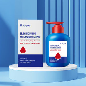 Hoegoa Selenium Disulfide Shampoo Oil Control Refreshing Smooth Shiny [Suitable For All Hair Types] Gently Cleanses Scalp Nourishes And Smooths Hair Leaves Hair Refreshing And Voluminous (120ml)
