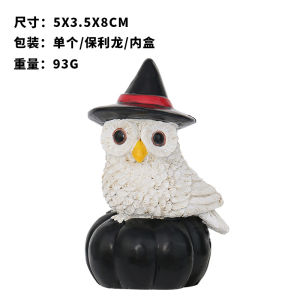 Halloween decorations   Cute owl bat pumpkin and ghost resin figurines   Party Favors