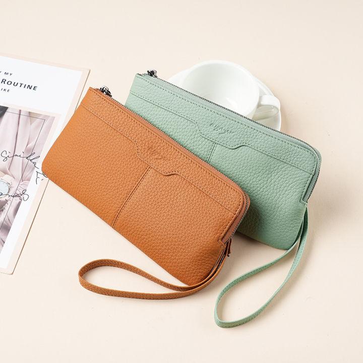 Fashion Lady Wristlets Long Wallet Cell Phone Holder Purse Soft