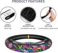 The Universal Elastic Steering Wheel Cover Ohio State is Heat-Resistant and Non-Slip Suitable for Most Vehicles. 