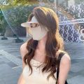 PICKIT Full Face Sun Protection  UPF50+ Ice Silk Sunshade Face   3D Anti-UV Neck Scarf Summer. 