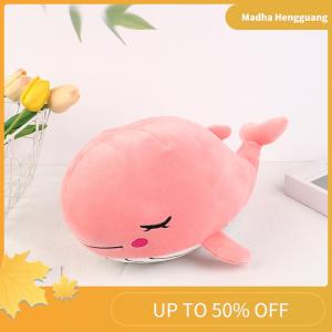 Madha 35CM Cartoon Whale Plush Toy Soft Plush Stuffed Dolphin Doll Cushion Pillow Home Decor Kid Gift