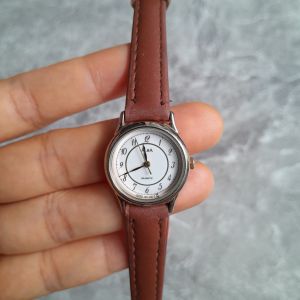 Đồng hồ nữ ALBA sang trọng dây da second hand si nhật- đã qua sử dụng