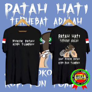 KAOS TSHIRT BAJU ROKO PATAH KOPI TUMPAH