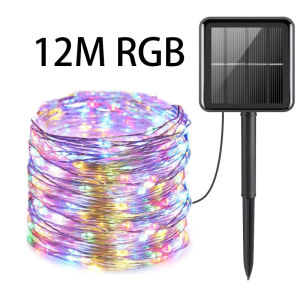 LED Solar Lamp String Lights Fairy Christmas Party Garden Outdoor Waterproof Lights Holiday Party Lights 7M 12M 22M 32M