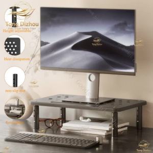 Adjustable Desk Monitor Rack Holder PC Screen Stand Desktop Computer Display Stand For Office Working Computer Monitor Heighteni