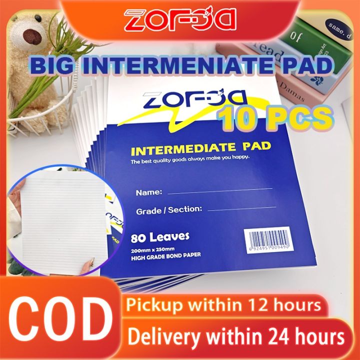 10 PCS 200x250mm 80 Leaves Big Intermediate Pad Single Line 36 Lines ...