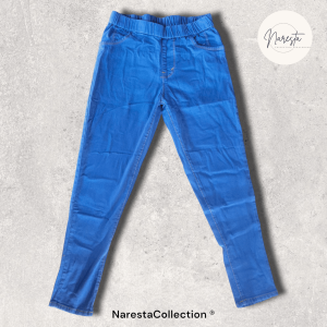 BISA COD - Celana jeans wanita pinggang karet Ultra Premium Quality murah berkualitas - Denim Polos Reguler - Terbaru masa kini