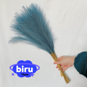1 pcs Buket Rumput Pampas Berbulu Bunga Palsu Bohemian Bunga Buatan untuk Pesta Pernikahan Dekorasi Rumah Kantor
