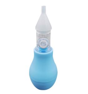 Manual Silicone Nasal Aspirator Infant Nasal Suction Device Nose Cleaning Tool Safety Nose Cleaner Baby Health Care  泵式新生儿感  冒鼻涕清洁器 防逆流吸鼻器