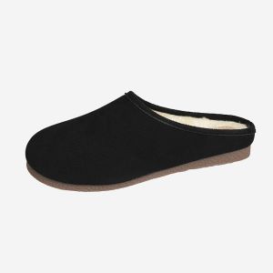 [Free Shipping] Soft-Soled Suede Retro WomenS 2026 New Style Thick-Soled Closed-Toe Slip-On Lazy-Style Fur Slippers