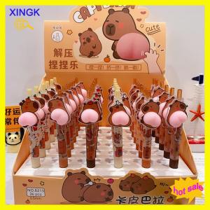 XINGK Kawaii capybara phim hoạt hình mông Gel bút 0.5mm dễ thương vui bút bi văn phòng phẩm Báo Chí bút trẻ em Đồ chơi Quà tặng