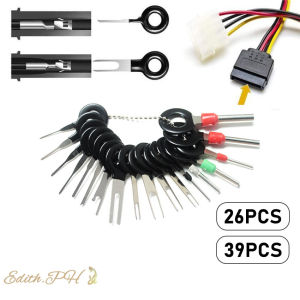 26&39Pcs/Set Durable Car Terminal Removal Tool Stainless Steel Auto Wire Connector Release Pin Extractor