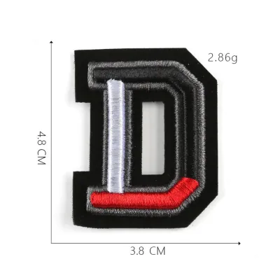 JAYNEBIO Handcraft Mixed Iron-on Embroidery Clothing Stickers Garment Applique Alphabet Patch Letters Patches