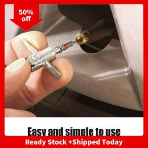 🔥🔥🔥pheebss Automobile Tire Valve Core Wrench Set 4 In 1 Valve Stem Installation Removal Tool Tire Cleaning Tools