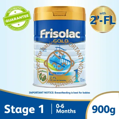 Frisolac Gold Stage 1 with 2-FL 900g - for Newborn 0-6 months - Baby Milk Powder Formula