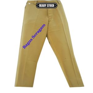 CELANA PANJANG SERAGAM PNS WARNA KHAKI MUDA-CELANA PANJANG PEMDA