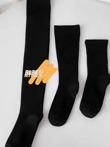 Compression Slimming Calf Socks for Women Spring and Autumn Thin Cotton Silicone Black JK Over-the-Knee Long Tube Half Compression Socks