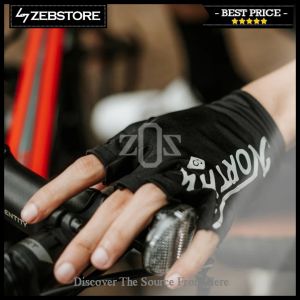 Sarung Tangan Glove Northy Delta Half Finger Blue Black Cycling