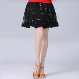 Váy điệu nhảy Latin buổi trình diễn chuyên nghiệp quần áo nhảy vuông sequin