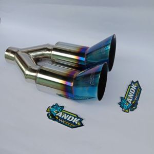 Knalpot mobil Racing 5zigen Blue Fire Universal Mobil