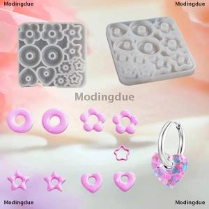 [COD] Modingdue Multifuntional Jewelry Molds Heart Star Flower Pendant Silicone Molds For Resin Earrings Pendant Creative Silicone Casting Molds