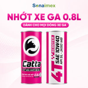 Nhớt Xe Tay Ga CATTA 10W40 API SL MB Lon 800mL Cho Xe Ga Lead AB Click Vario Grandee Nouvo