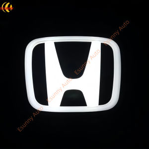 Car Dynamic Front Grille LED Emblem Logo Badge Light with Animation Compatible with Honda Accord Breeze City Odyssey CR-V Vezel FIT AVANCIER - 8 Sizes Available - Front or Rear
