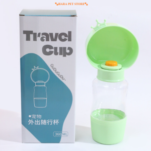 Bình đựng nước và thức ăn đi dạo cho Chó Mèo hình vương miện (mẫu mới) - Hara Pet Store