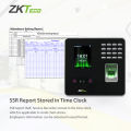 ZKTeco Biometrics Fingerprint Time Attendance Machine Security System Clock Time Recorder Punch Card Machine Password Check-in Card Reader USB Automatic Report Generation. 