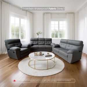 [FREE INSTALLATION] SMASIS GUARDIAN Recliner Sofa Set 1+2+3 Velvet Fabric Sofa Set / Waterproof Sofa / Wide Armrest