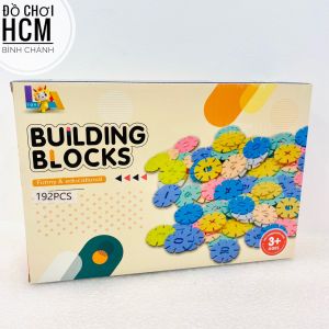 [48 & 192 PCS - HÀNG VN] Đồ chơi xếp hình lắp ráp khối vuông tròn hoa mai cho bé thích lắp ghép đồ chơi giáo dục