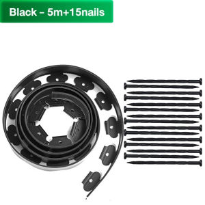 ใช้10ปีไม่เสีย💥ขอบกันดิน 5/10/15เมตร (พร้อมตะปู) อย่างดี มีคุณภาพ ใช้งานยาวนาน จัดสวน ที่กันดินไหล กันหิน งอ 180 องศาไม่เปลี่ยนรูป ที่กั้นดินสวน วัสดุ PE เป็นมิตรกับสิ่งแวดล้อม ที่กั้นขอบหิน ใช้ซ้ำได้ทนทาน ที่แบ่งดิน ขอบกั้นดินจัดสวน กั้นหญ้าและหิน