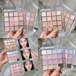 Bảng Phấn Nhiều Màu 16 Ô ERSHIQI Bảng Mắt Tone Tây Kết Hợp Nhũ Ánh Kim Phù Hơp Mọi Loại Da