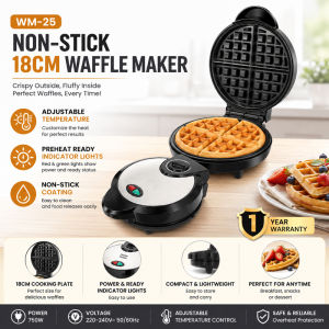 Waffle Maker with Temperature Control Non‑Stick Coating Waffle Iron Easy to Clean Home Kitchen Breakfast Appliance