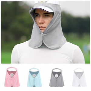 SERAPHYXO Lụa băng Khăn choàng cổ chống nắng chơi gôn Có đàn hồi Chống nắng  nạ thoáng khí mát mẻ Thời trang Không có nắp Khăn trùm đầu chống nắng Đồ chơi golf