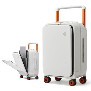 Mixi Wide-side Front Travel Luggage Trolley Case 20 24 Inch Cabin Size Suitcase Men Spinner Aluminum Hard Case TSA Password M9275